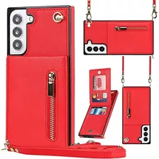 Funda Con Correa Samsung Galaxy S21 Fe 5g Roja