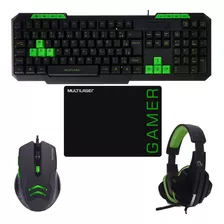 Combo Gamer Pc Notebook 4 En 1 Teclado Mouse Auriculares Pad