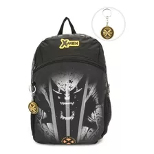 Mochila Escolar Costa X Men Preta Marvel Tamanho G Dmw