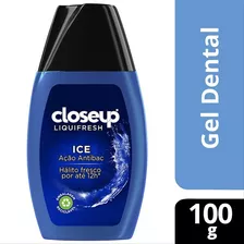 Creme Dental Em Gel Com Flúor Liquifresh Ice 100g Closeup
