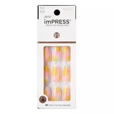 Impress Kiss Uñas Postizas Press On Candy Syrup Coffin