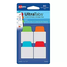 Mini Ultra Tabs, 1 X 1.5 , Escritura 2 Caras, Colores ...