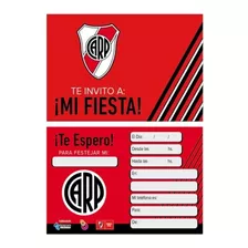 Tarjetitas De Invitación De Cumpleaños X 10u. - River Plate