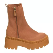 Bota Petite Jolie Lastic Feminino - Marrom