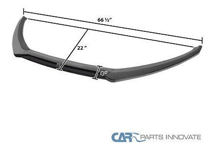 Fit 15-18 Ford Focus Se Sel Matte Black Pp Front Bumper  Ttx Foto 2