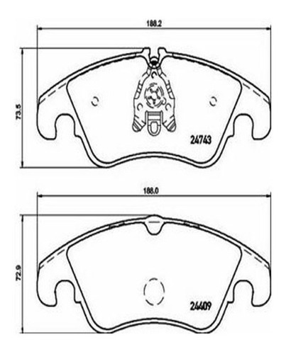 Balatas De Frenos Delanteros Audi A4 S4 S5 S6 2008 Al 2017 \u0026 Foto 5