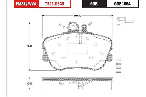 Balata Trw C220 2.2 1995 1996 1997 Foto 2