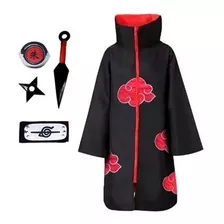 Vestido Akatsuki Naruto Itachi Cosplay Anime Geek