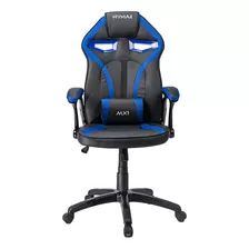 Cadeira Gamer Mx1 Giratoria Preto E Azul Mymax