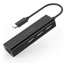 Hub Lention Usb C 3 Usb 2.0 Ethernet Lan Envio Inmediato