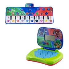 Kit Laptop Do Pjmasks - Bilingue + Tapete Piano De Pjmasks