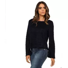 Blusa De Frio Em Trico Felpuda Gola Redonda Mormaii 40590002