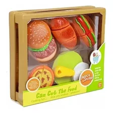 Set Comida Juguete Con Velcro Juego Cocina Con Abrojo Cortar