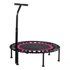 Trampolin Fitness Redondo Con Mango 100cm Rosado