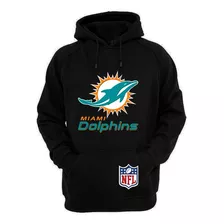 Sudadera Hoodie Miami Dolphins - Adulto E Infantil 