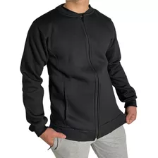 Campera Bomber Jackert Frizada Premium Hombre 4 Bolsillos