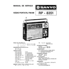 Radio Sanyo - Rp-8351 - Esquemas - Envio Só Por Email