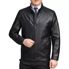 Chamarra Piel Biker Impermeable Hombre Rompevientos