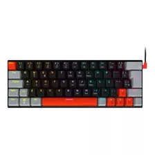 Teclado Gamer Mecanico Kuromori 60% Switch Blue Led Rgb