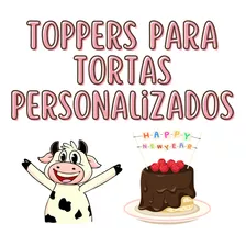 Topper Vaca Lola Personalizado