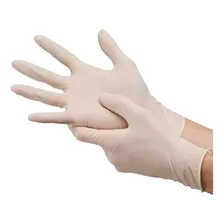 Guantes De Látex Descartables Blanco Caja X 100 Und