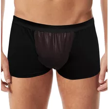 Boxer De Lycra Y Tul Clandestine 8130 Negro - Fun*