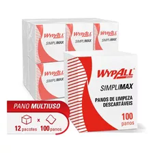 12 Panos Wypall Simplimax Limpeza Multiuso X50 C/100 Un