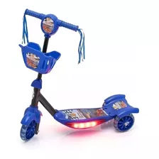 Patinete Infantil Com Luz E Som Menino Ajustável 35 Kg 5026