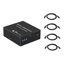 Portta 3 Puerto 3x1 Spdif / Toslink Conmutador / Conmutador 