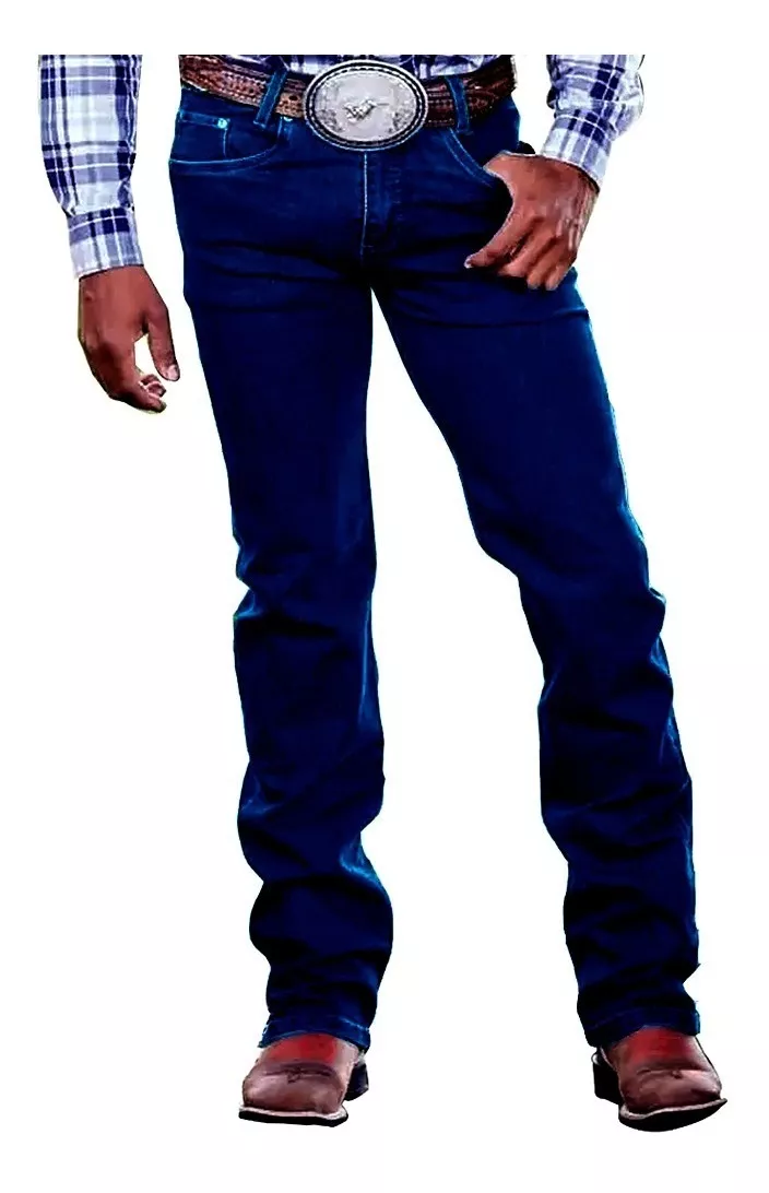 Kit 3 Calça Jeans Masculina Lycra Country Reta 3 Cores Full