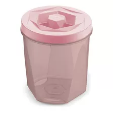 Envase De Almacenamiento Rosa Para Cocina Tapa Rosca 3,3lt