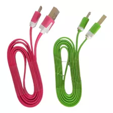 Cable Cargador Samsung Micro Usb Plano Por 2 Unidades