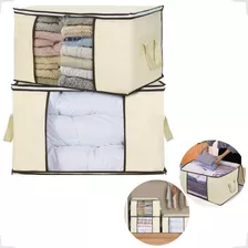 Kit Organizador Multiuso Guarda Roupa Edredom Cobertor Ziper