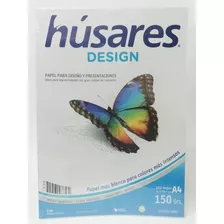 Resma Papel A4 150 Gramos Húsares Design X 100 Hojas