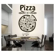 Pizza Viniñ Decorativo Pizzeria Negocio 60x91cm