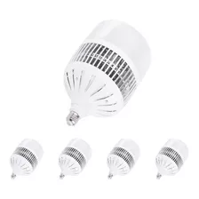 Kit 5 Lâmpada Led Super Bulbo 200w E27 Led Para Galpão