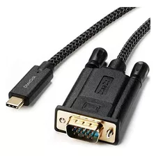 Cable Adaptador Usb C A Vga, Negro 6 Pies