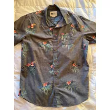 Hermosa Camisa Marca Reef Talla M Manga Corta