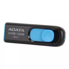 Pendrive Adata Uv128 32gb 3.2 Gen 1 Preto E Azul