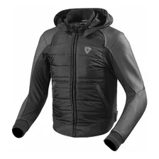 Campera Moto Revit Blake Cuero Protecciones Negro Bamp Group