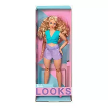 Boneca Barbie Looks Signature #16 Loira Cabelo Cacheado Curv