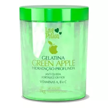 Gelatina Hidratação Profunda Green Apple 1kg Love Potion 