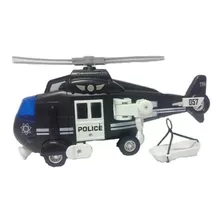 Helicoptero De Polícia Realista Sons E Luzes Sirene