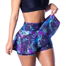 Short Saia Fitness Roupa Feminina Academia Suplex Atacado