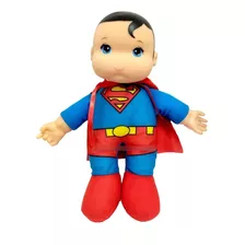 Super Homem Baby Boneco Infantil Tecido Á Partir De 24 Meses