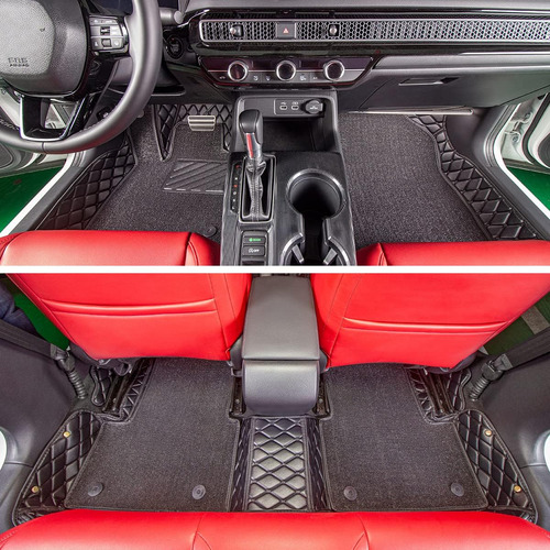 Double Layer Floor Mats For 2022-2024 Honda Civic Hatchback  Foto 3