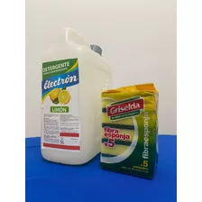 Detergente 5l Aroma Limón Más 5 Esponjas De Regalo.