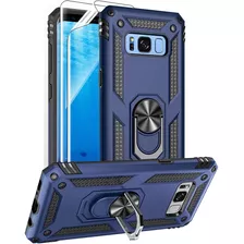 Funda + Protector De Pantalla Samsung Galaxy S8 (2017) Azul