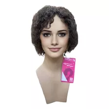 Peluca Rizada Uso Diario Y Oncológico 100% Cabello Humano