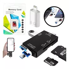 Otg Multi Lector Usb C Y Tarjeta Micro Sd 32 Gb Para iPhone